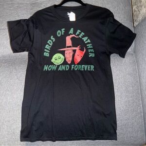 NWT Nightmare Before Christmas Birds Of A Feather T-Shirt Horror Halloween M